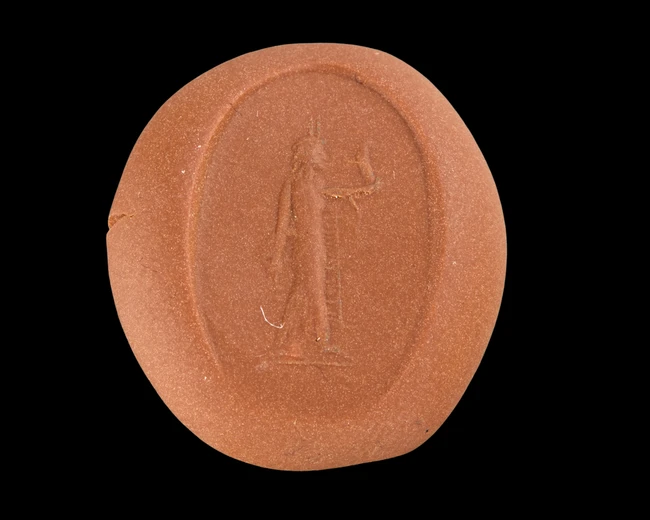 A Graeco-Egyptian carnelian intaglio of a Deity,Ptolemaic to Roman period, circa 1st century...