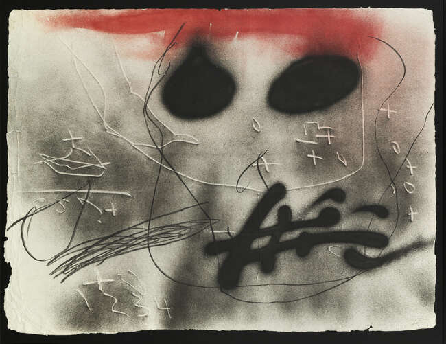 
	
		Antoni Tapies,
		Spanish 1923-1012-
		 
		Cap [Galfetti 1120], 1987;
		 
		etching in...