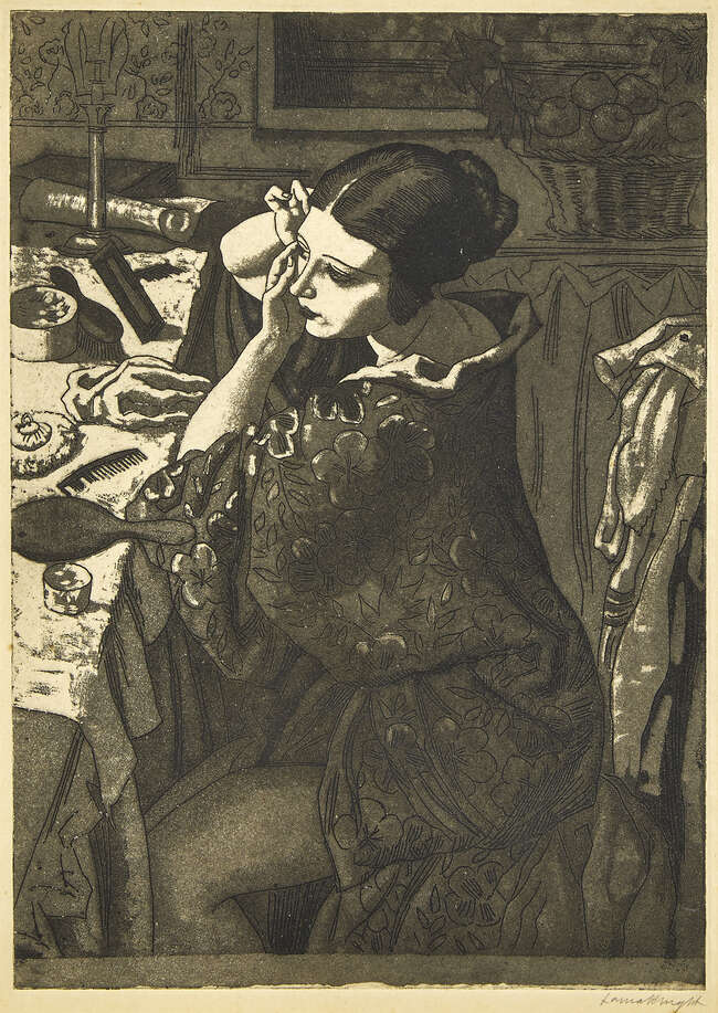 
	
		Dame Laura Knight DBE RA RWS, 
		British 1877-1970- 
		 
		Powder and Paint, 1925;...