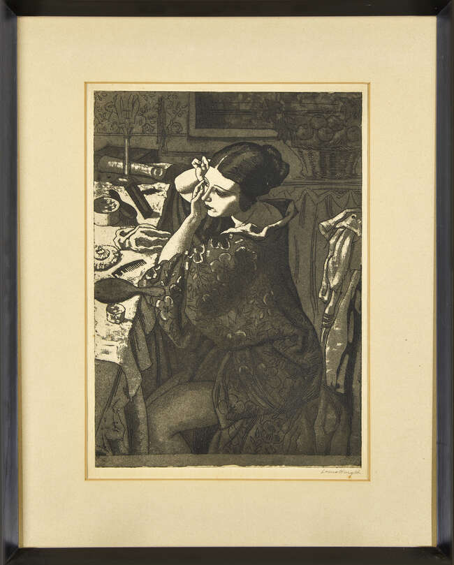 
	
		Dame Laura Knight DBE RA RWS, 
		British 1877-1970- 
		 
		Powder and Paint, 1925;...