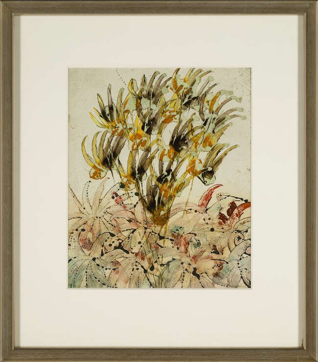 
	
		Sir Sidney Nolan OM AC RA, 
		Australian/ British 1917-1992- 
		 
		Flowers, 1970; 
		
