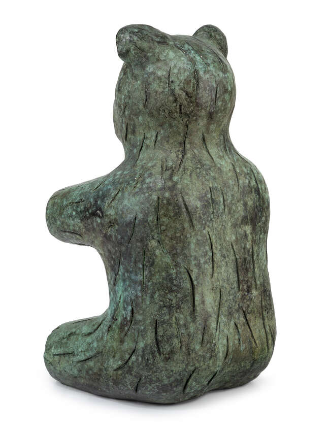 
	
		Laura Ford, 
		British b.1961 - 
		 
		Smoking Bear, 1987; 
		 
		bronze, H38 x W18.5...