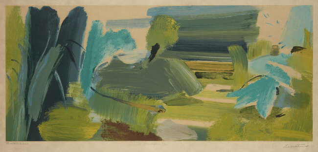 
	
		AMENDMENT: please note the image size is 37.3 x 84cm. Ivon Hitchens, 
		British...