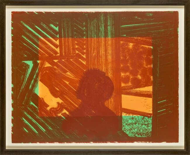 
	
		Sir Howard Hodgkin CH CBE, 
		British 1932-2017- 
		 
		Artist and Model (in green...