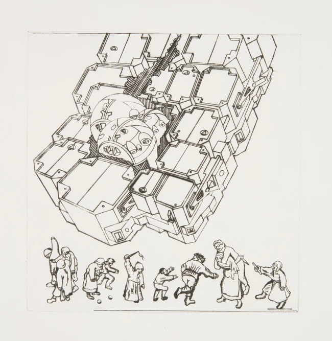 To Be Sold with No Reserve: Eduardo Paolozzi, British, 1924-2005, For Leonardo, 1987; etching on...