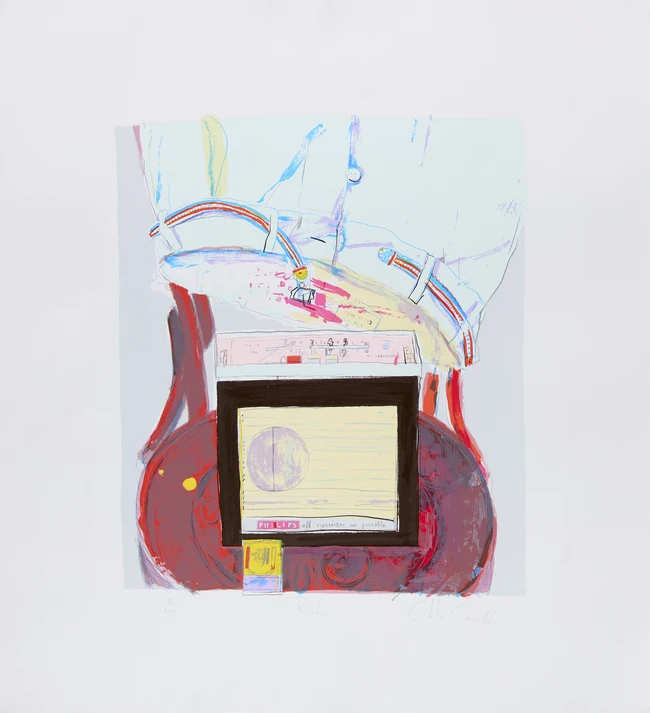 Chloe Cheese, British, 1952
Hat and Radio, 1982;
two lithographs in colour, both signed and nunbered...