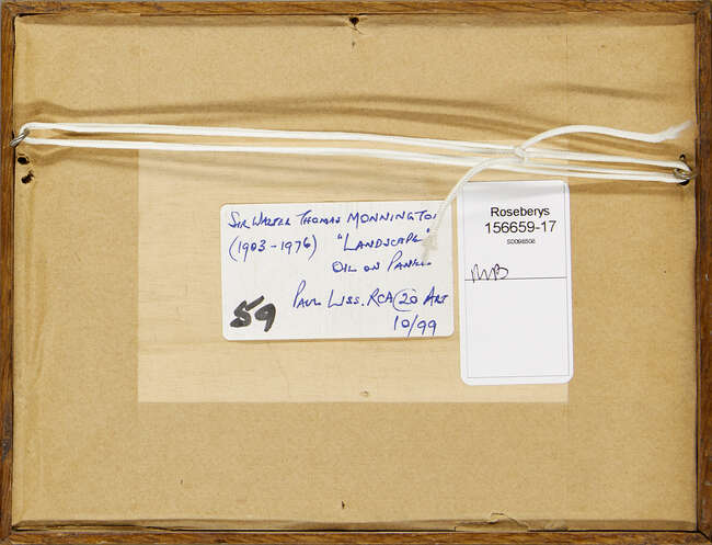 
	
		Sir Walter Thomas Monnington PRA, 
		British 1902-1976- 
		 
		Landscape; 
		 
		