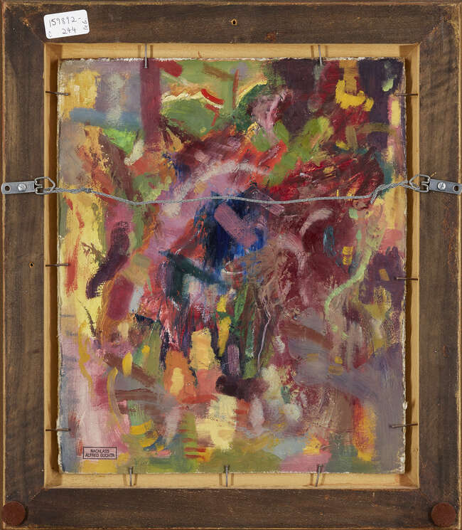 
	
		Alfred Buchta, 
		Austrian 1880-1952 - 
		SOS Phantasie; 
		oil on board, with artist...