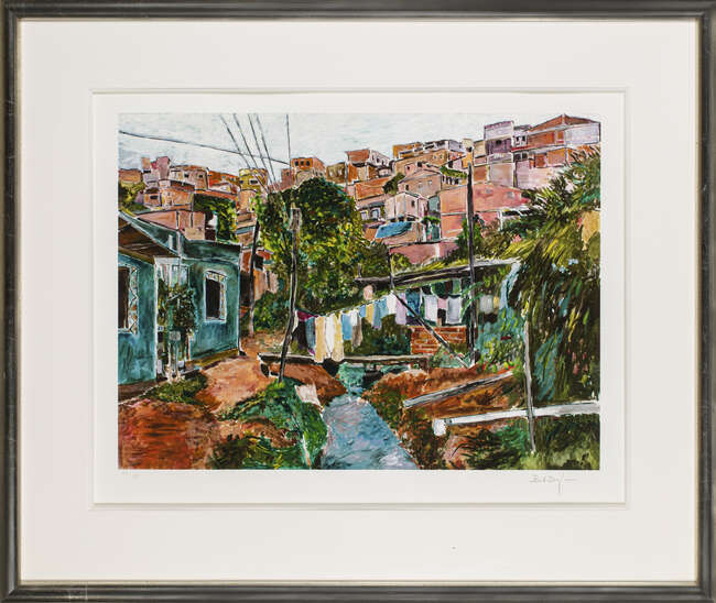 
	
		Bob Dylan, 
		American b.1941- 
		 
		Favela Villa Broncos, 2015; 
		giclée print in...