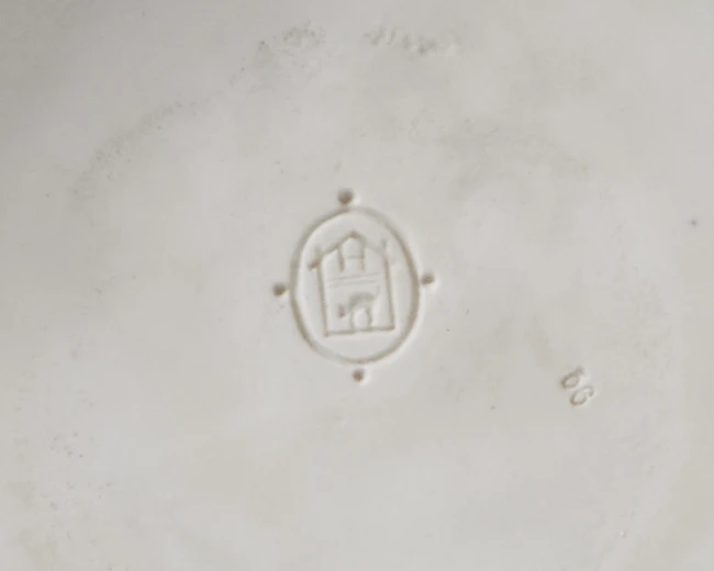 A Hertwig & Co. Katzhutte parian figural group, second quarter 20th century, impressed mark to...