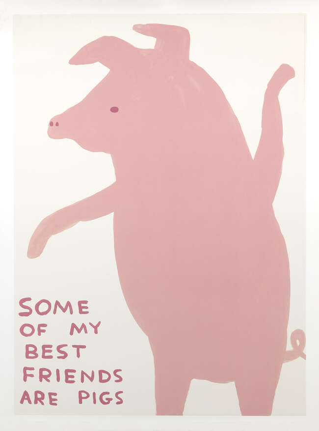 
	
		David Shrigley OBE, 
		British b.1968-
		 
		Animals Series, 2020;
		 
		four offset...