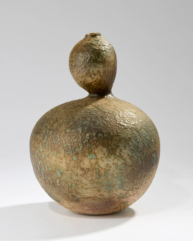 Japanese studio pottery Double gourd shaped vase, late 20th century Glazed stoneware 