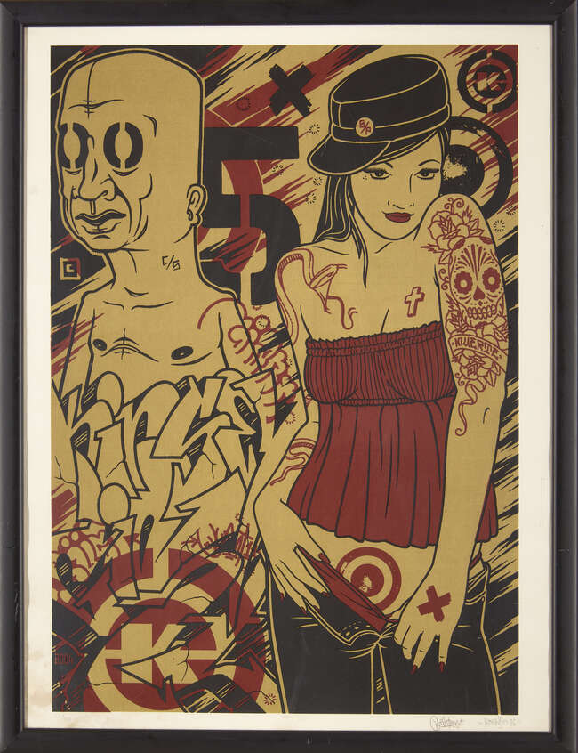 
	
		Dave Kinsey, 
		American b. 1971- 
		
		Unlearn, destroy, forgive; Target Girl, 2005; 
		