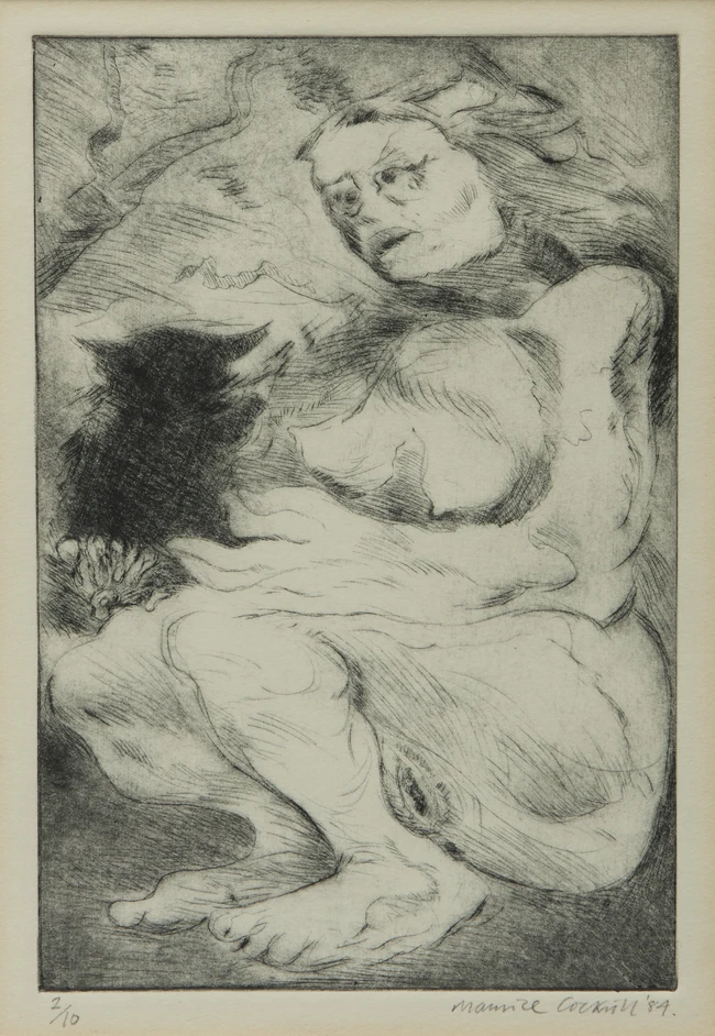 To Be Sold with No Reserve: Maurice Cockrill, British, 1936-2013
Nude with cat;
monochrome...