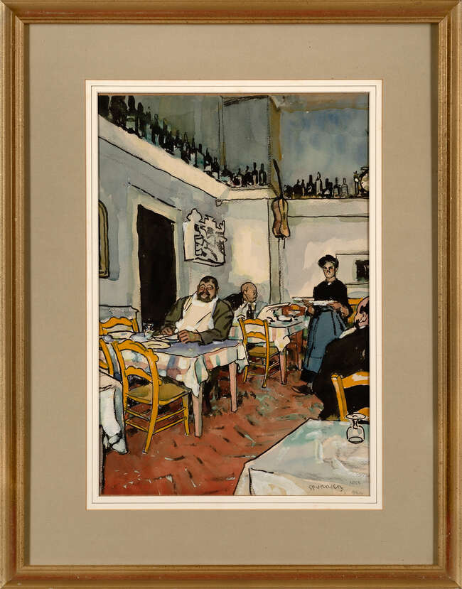 
	
		Steven Spurrier RA RBA ROI NS PS, 
		British 1878-1961 - 
		 
		Study for 'Little...