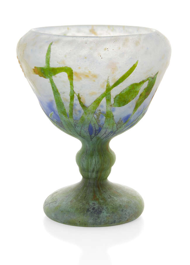 
	
		Daum, 
		 
		Daffodil vase, circa 1910, 
		Cameo glass, 
		Wheel-cut &#39;Daum Nancy&#39;...