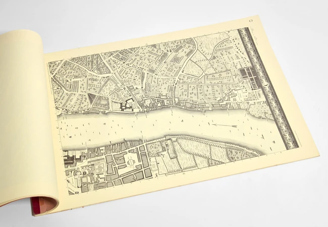 After John Rocque,French 1704-1762,
"An Exact Survey of the City of London, Westminster, the...