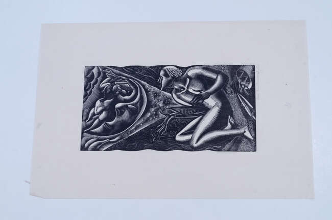 
	
		Leon Underwood,
		British 1890-1975- 
		 
		Engravings for &#39;The Music from Behind the...