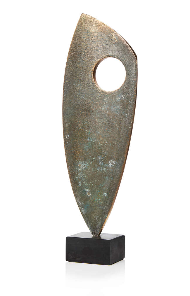 
	
		Chris Buck, 
		British b.1956- 
		 
		Feel the Moonshine; 
		 
		bronze with a...