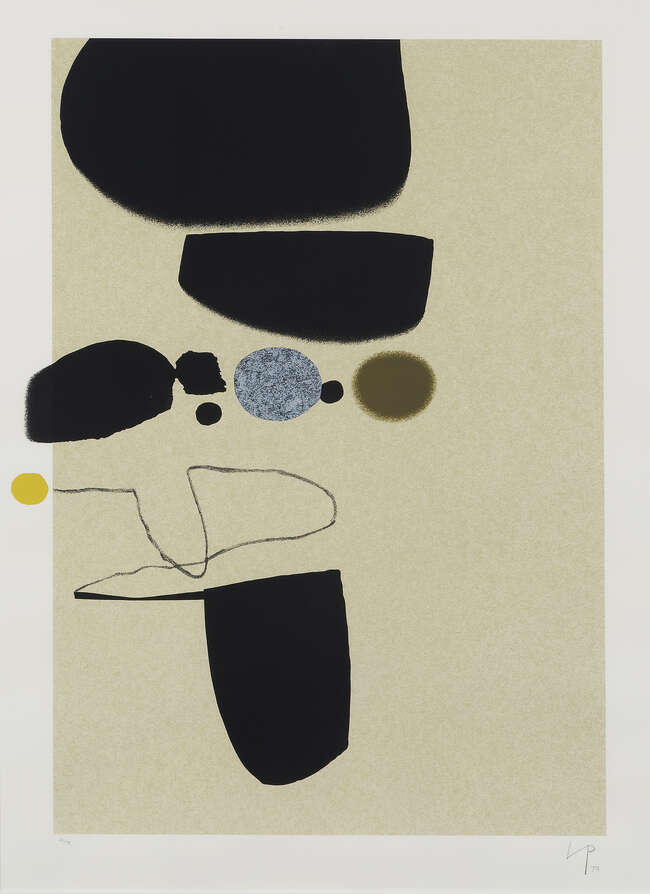 
	
		Victor Pasmore CH CBE,
		British 1908-1998-
		 
		Points of Contact 25, 1974;
		 
		