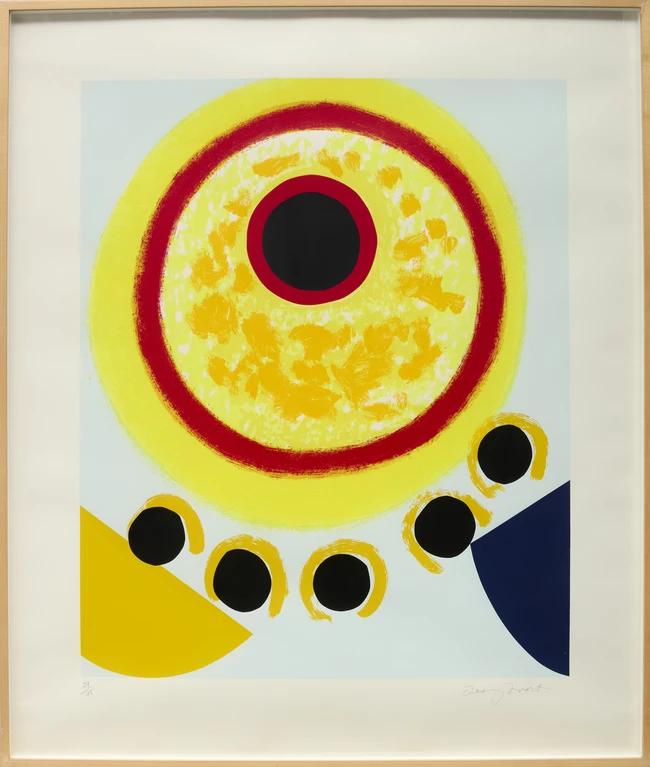 Sir Terry Frost RA, British 1915-2003, Five Black Moons [Kemp 190], 1999; screenprint in colours...