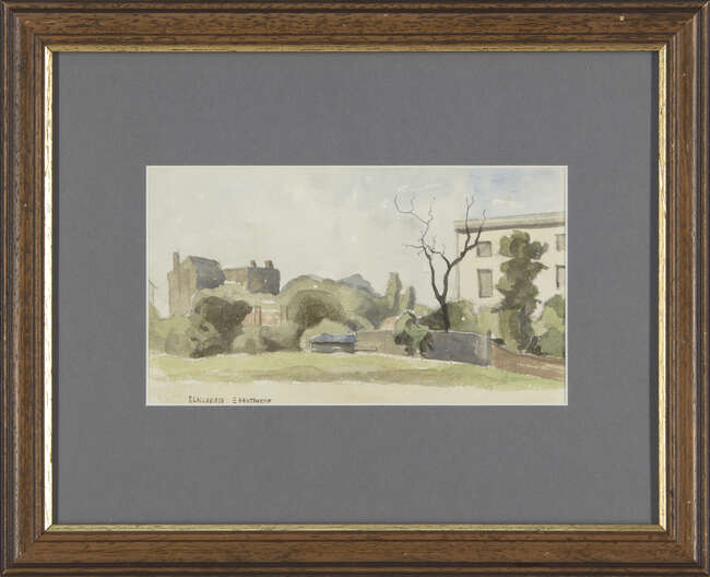 
	
		Elwin Hawthorne, 
		British 1905-1954 -  
		 
		Blackheath; 
		 
		watercolour and...