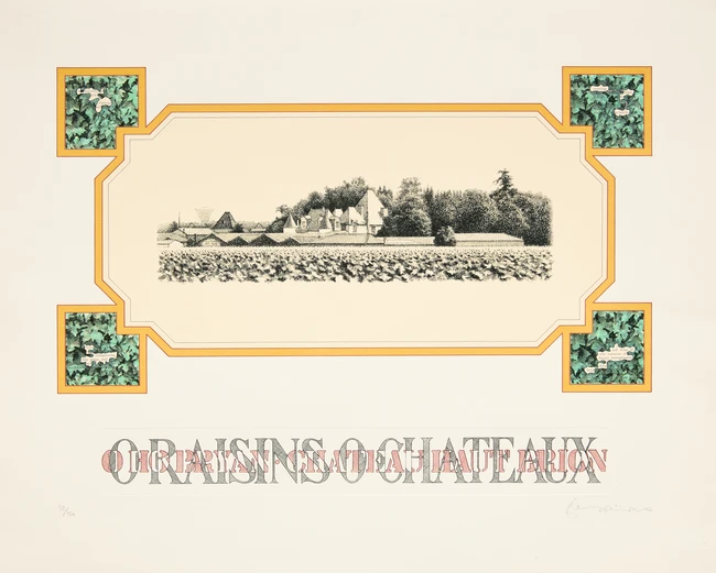 Tom Phillips, British, 1937-2022, O Raisins O Chateaux; four lithographs in colours, all...