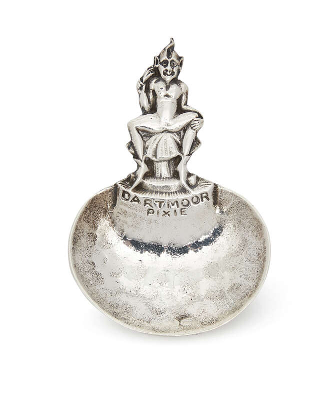 
	
		Bernard Instone, a silver &#39;Dartmouth pixie&#39; caddy spoon 
		Mark of Bernard Instone,...