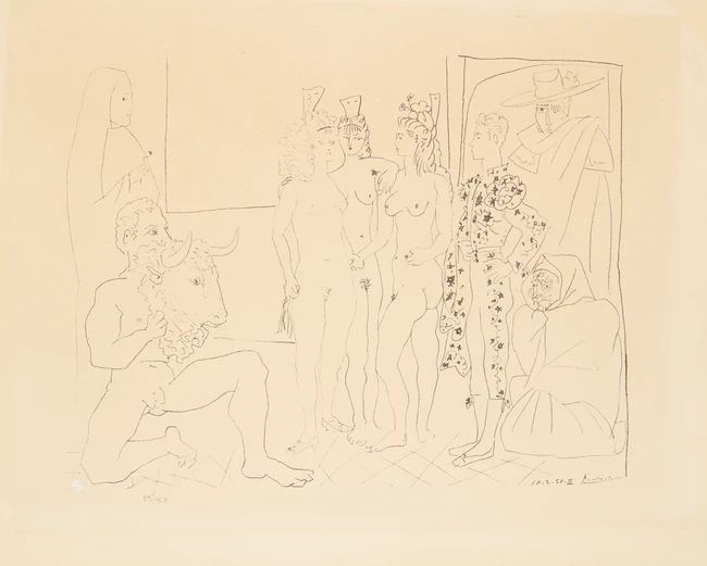 To Be Sold with No Reserve: After Pablo Picasso, Spanish 1881-1973, Les Trois Femmes et le...