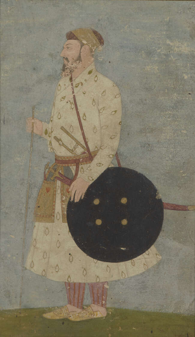 Three portraits of the Mughal Emperor Aurangzeb (1658-1707), Mughal India, circa 1700, opaque...