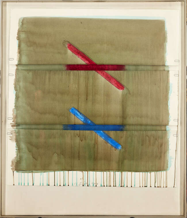 
	
		Richard Smith CBE, 
		British 1931-2016- 
		 
		San Sicario Series, 1977; 
		 
		