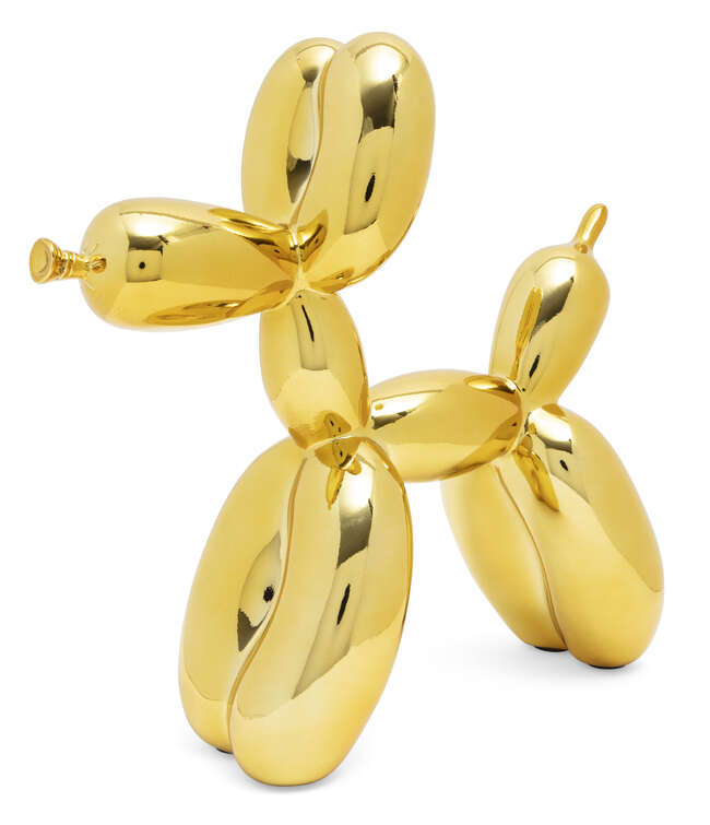 
	
		After Jeff Koons, 
		American b. 1955-
		 
		Balloon Dog (Gold);
		 
		cold cast...