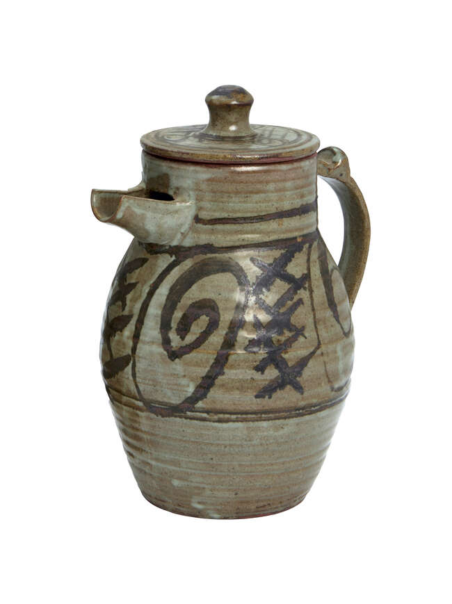 
	
		Clement Kofi Athey (1922-?, Nigerian), a Jos Pottery coffee pot 
		c. mid 20th century,...