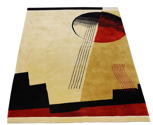
	
		Modernist School, a wool rug 
		2nd half 20th century, unsigned 
		A large wool rug...