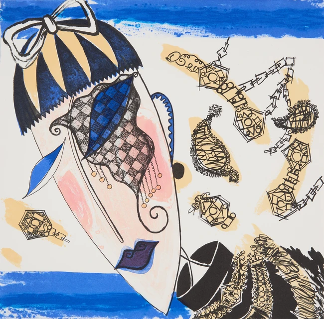 To Be Sold with No Reserve: Dame Zandra Lindsey Rhodes DBE RDI, British b.1940- Head With...