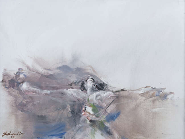 
	
		Ahmed Shahabuddin, Bangladesh,  b.1950, Untitled, oil on canvas, signed and dated...