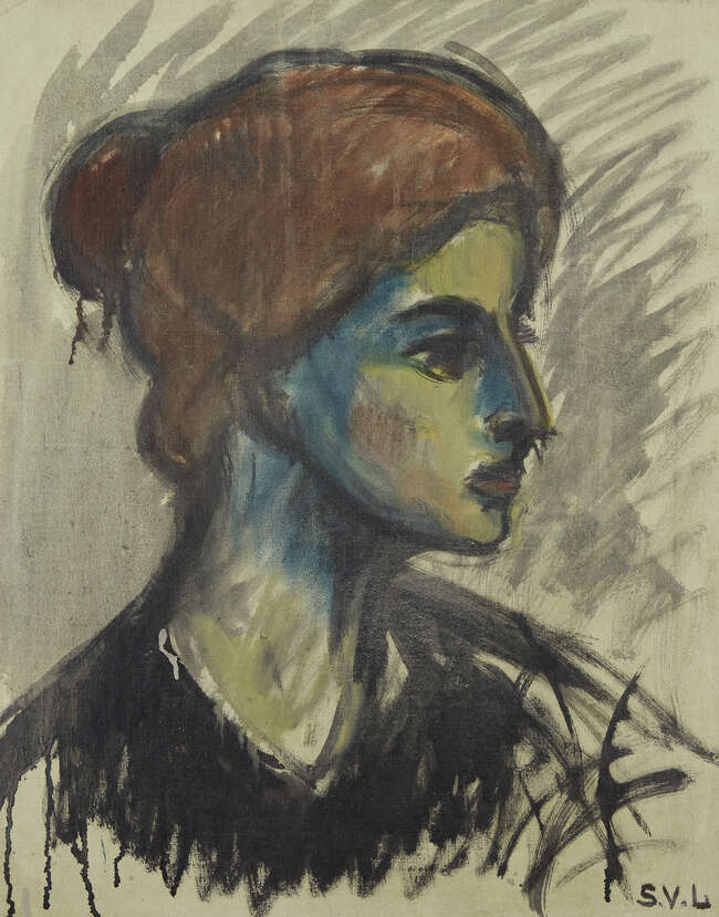 
	
		Sigurd Valdemar Lonholdt, 
		Danish 1910-2001 - 
		 
		Self portrait of the artist...