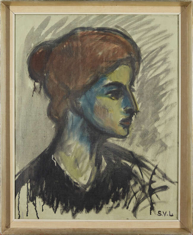 
	
		Sigurd Valdemar Lonholdt, 
		Danish 1910-2001 - 
		 
		Self portrait of the artist...