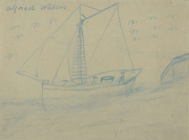 
	
		Alfred Wallis, 
		British 18551942 - 
		 
		Untitled (Double-sided); 
		 
		pencil...