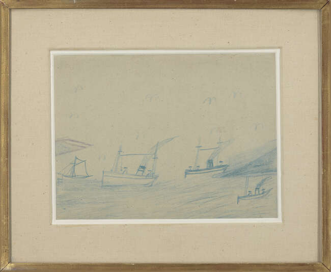 
	
		Alfred Wallis, 
		British 18551942 - 
		 
		Untitled (Double-sided); 
		 
		pencil...