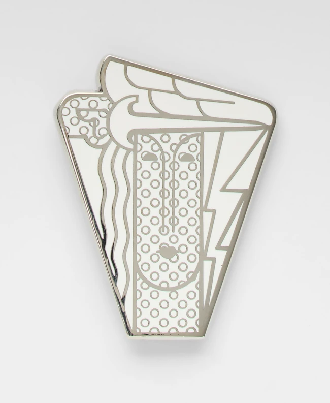 To Be Sold with No Reserve: Roy Lichtenstein, American 1923-1997, Modern Head Pin Brooch, 2021; 