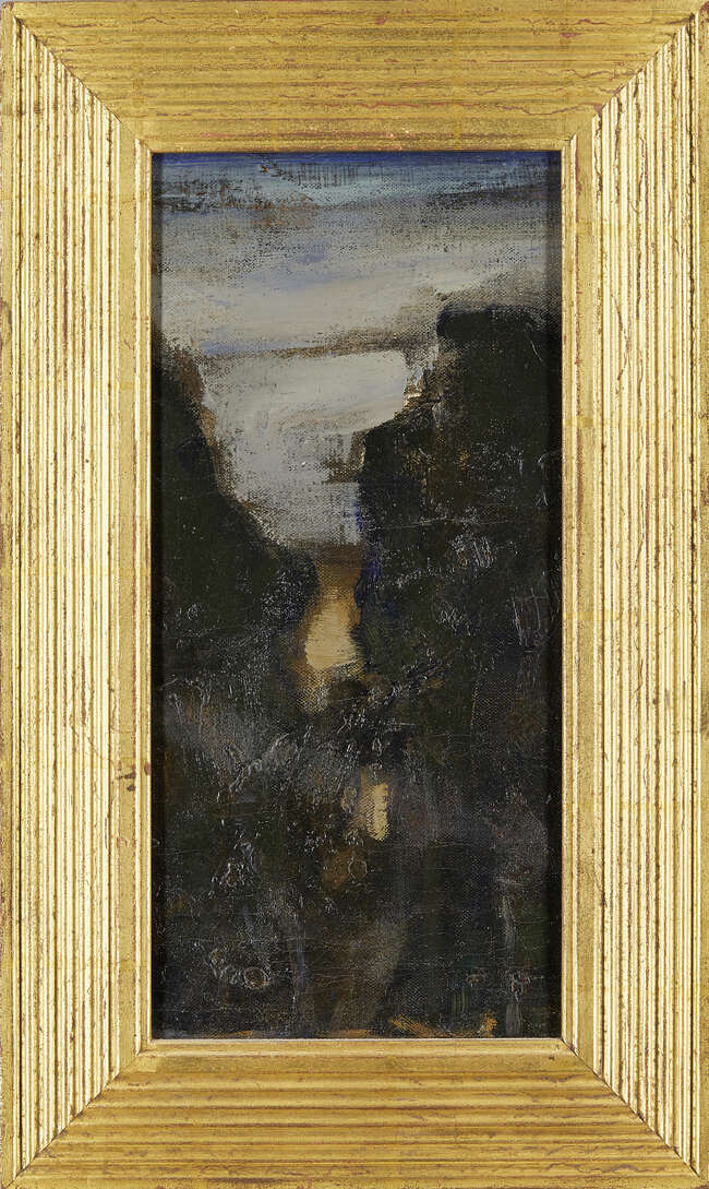 
	
		Sir Frank Brangwyn RA RWS RBA, 
		British 1867-1956-
		
		Landscape, c.1910;
		
		oil on...