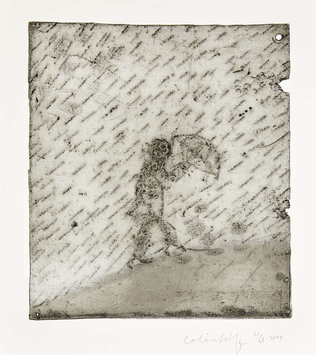 
	
		Colin Self, 
		British b.1941- 
		 
		Untitled, 2009; 
		 
		two etchings on wove,...