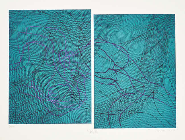 
	
		Stanley William Hayter CBE, 
		British 1901-1988- 
		 
		Diptych [Black & Moorhead],...