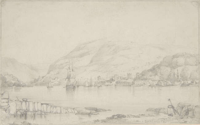 
	
		Edward William Cooke RA, 
		British 1811-1880- 
		 
		Dartmouth, 
		 
		pencil on...