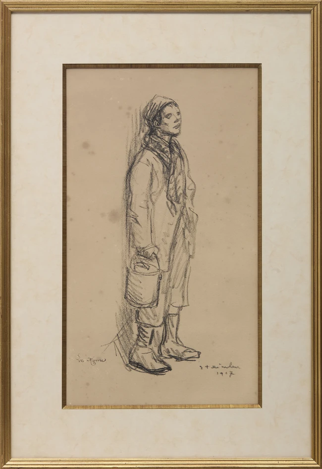 After Theophile Alexandre Steinlen, Swiss 1859-1923, Le Môme, 1917; monochrome lithograph on...