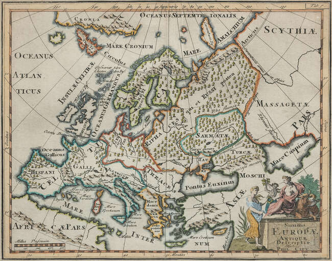 
	
		Philipp Cluverius, Dutch, late 17th/18 century- "Hellas Seu Graecia Vniversa" and "Summa...