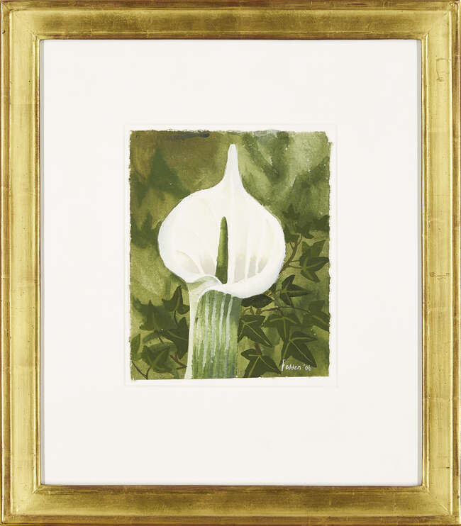 
	
		Mary Fedden OBE RA PPRWA, 
		British 1915-2012-
		
		Single Flower Stem, 2006;
		
		