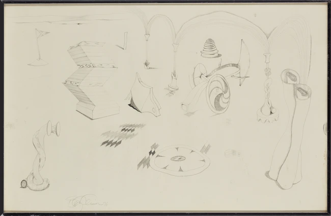 To Be Sold with No Reserve: Anthony Benjamin, British 1931-2002 - Untitled, 1976; 
pencil on...
