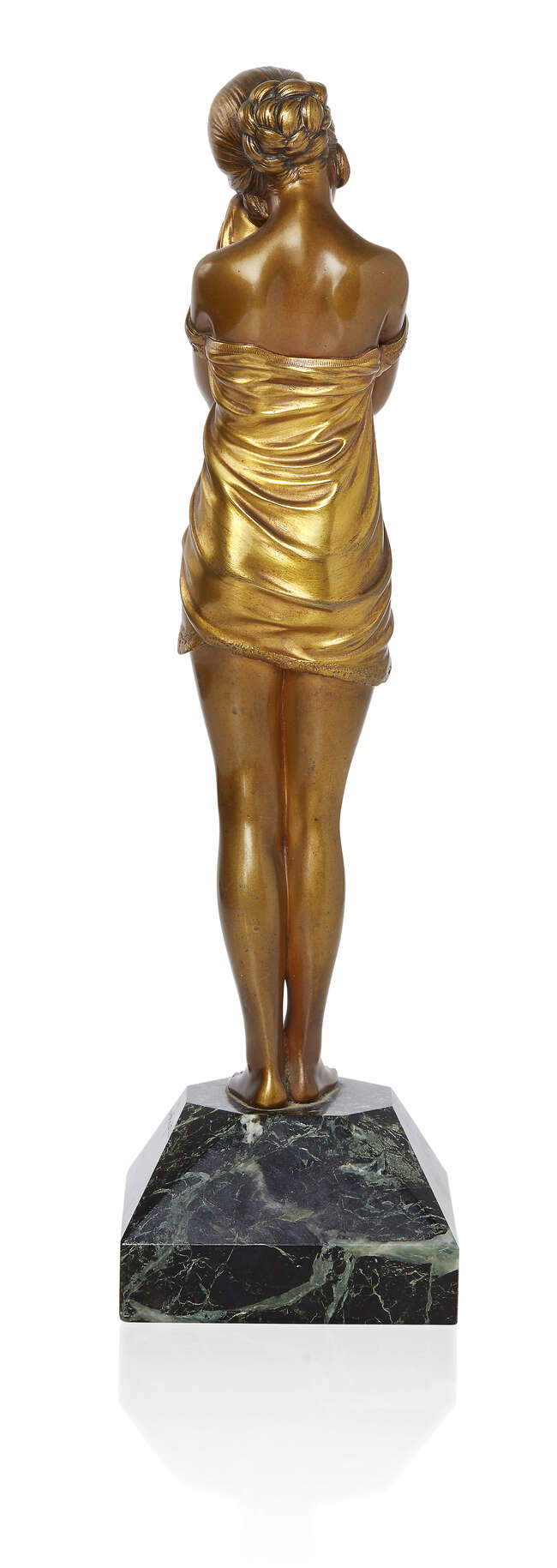 Demetre H. Chiparus (Romanian/French 1886-1947), The little sad one a patinated and gilt bronze...